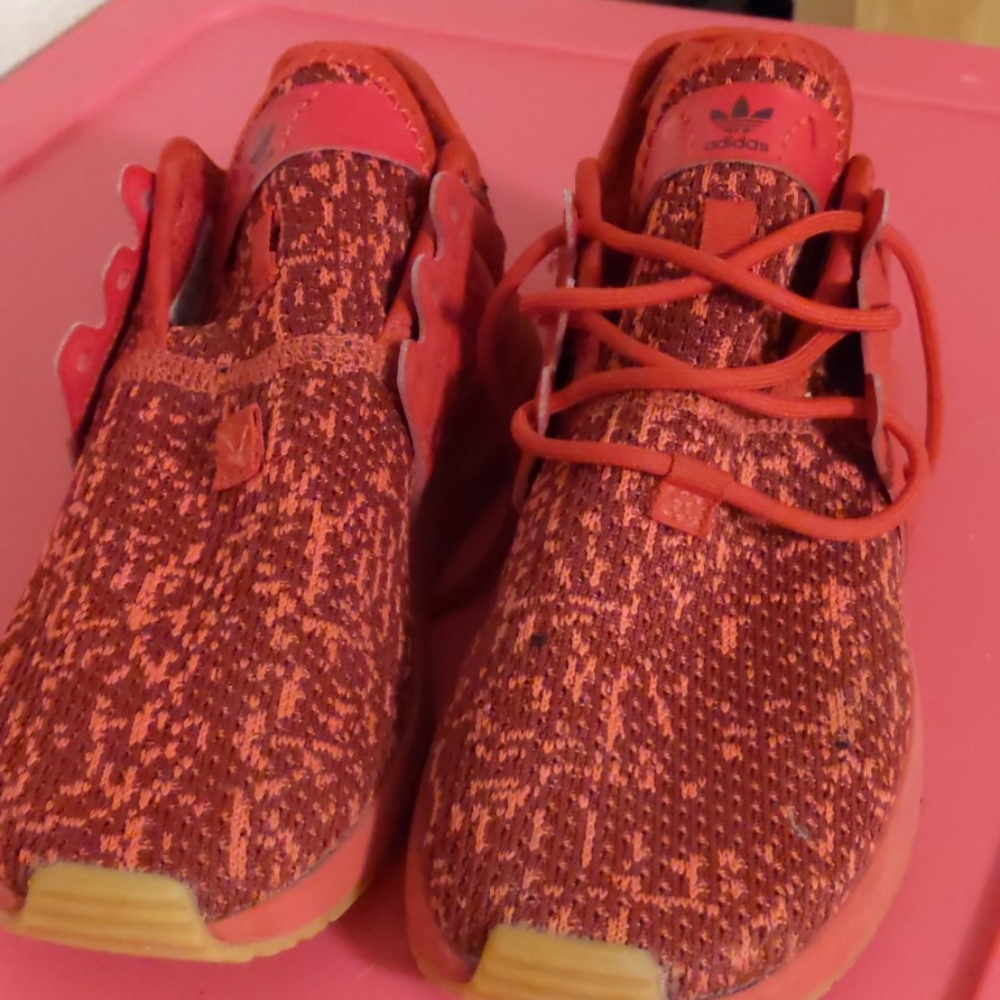 Red Boys Adidas sneakers